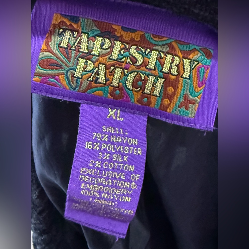 Tapestry Patch Xl Multicolor Patchwork Jacket W P… - image 7